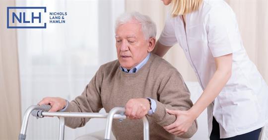 elder man in nursing home